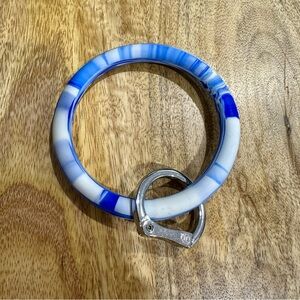 Blue Tie Dye Oventure Key Ring